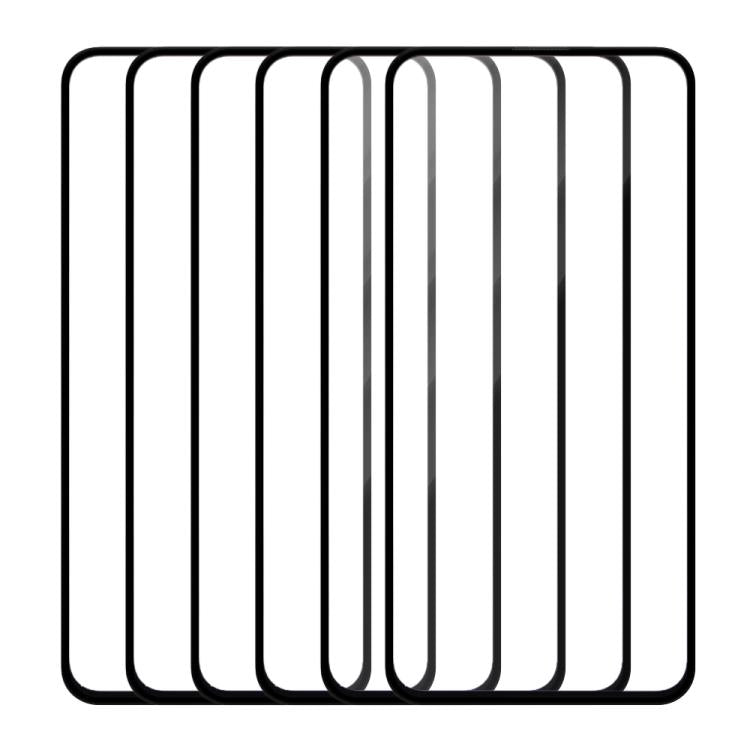 For Samsung Galaxy A37 5G 5pcs / Pack Do As You Wish Silk Screen Printed HD Tempered Glass Film - Black