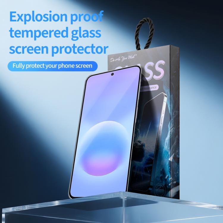 For Samsung Galaxy A57 5G 5pcs / Pack Do As You Wish Silk Screen Printed HD Tempered Glass Film - Black