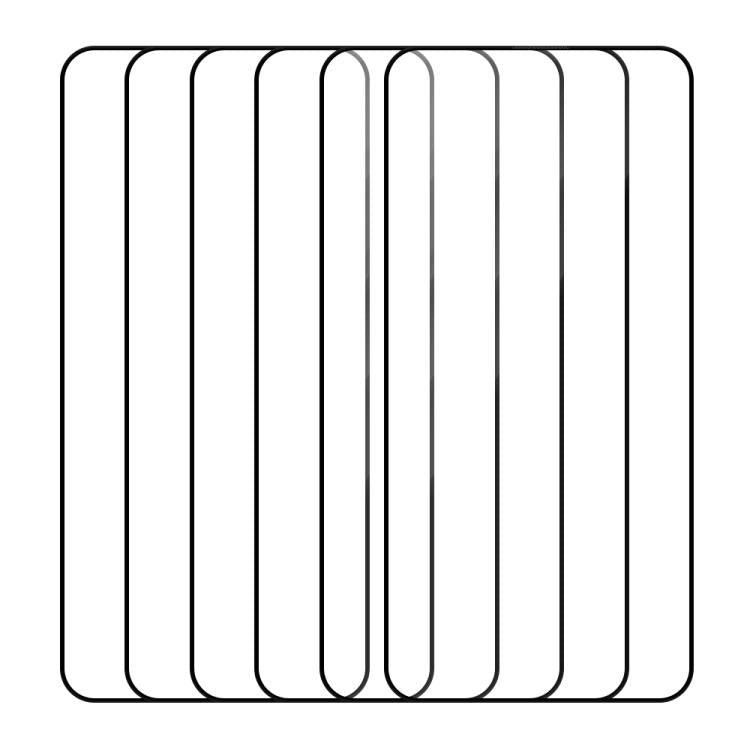 For Samsung Galaxy S25 5G 5pcs / Pack Do As You Wish Silk Screen Printed HD Tempered Glass Film - Black
