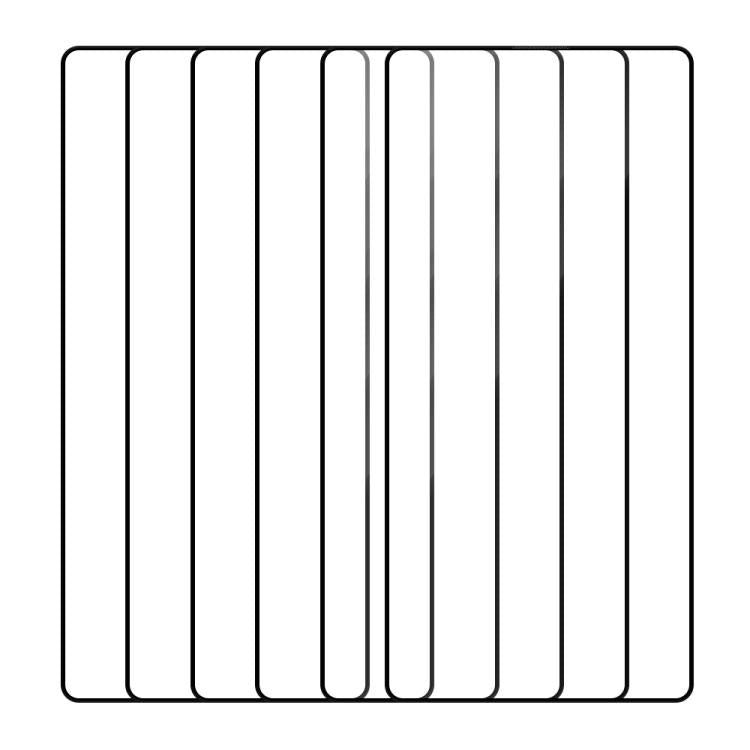 For Samsung Galaxy S25 Ultra 5G 5pcs / Pack Do As You Wish Silk Screen Printed HD Tempered Glass Film - Black