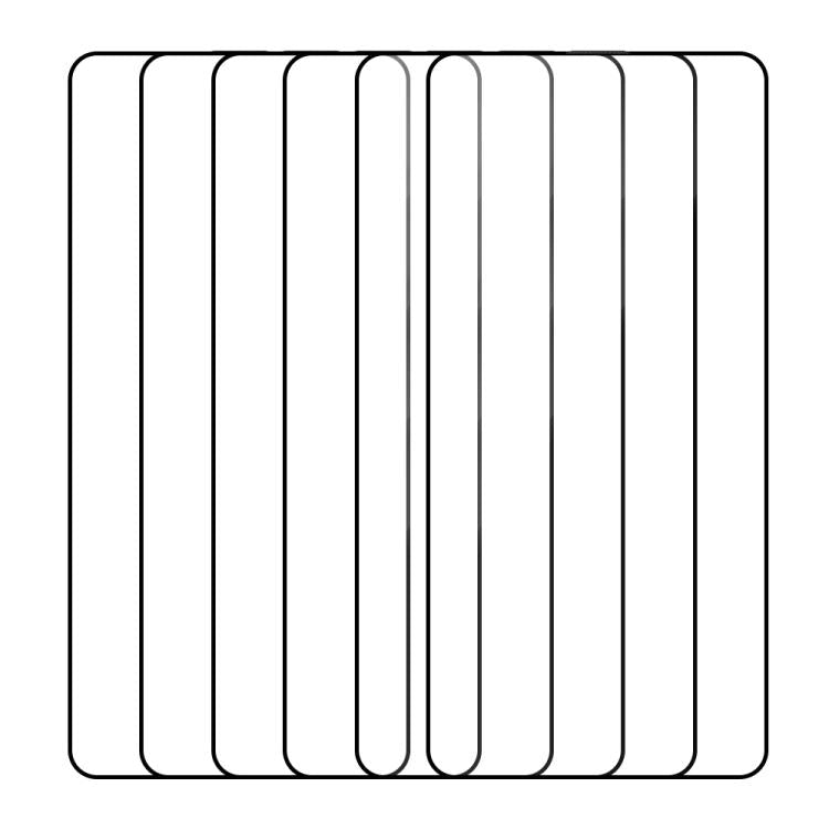 For Samsung Galaxy S26 Ultra 5G 5pcs / Pack Do As You Wish Silk Screen Printed HD Tempered Glass Film - Black