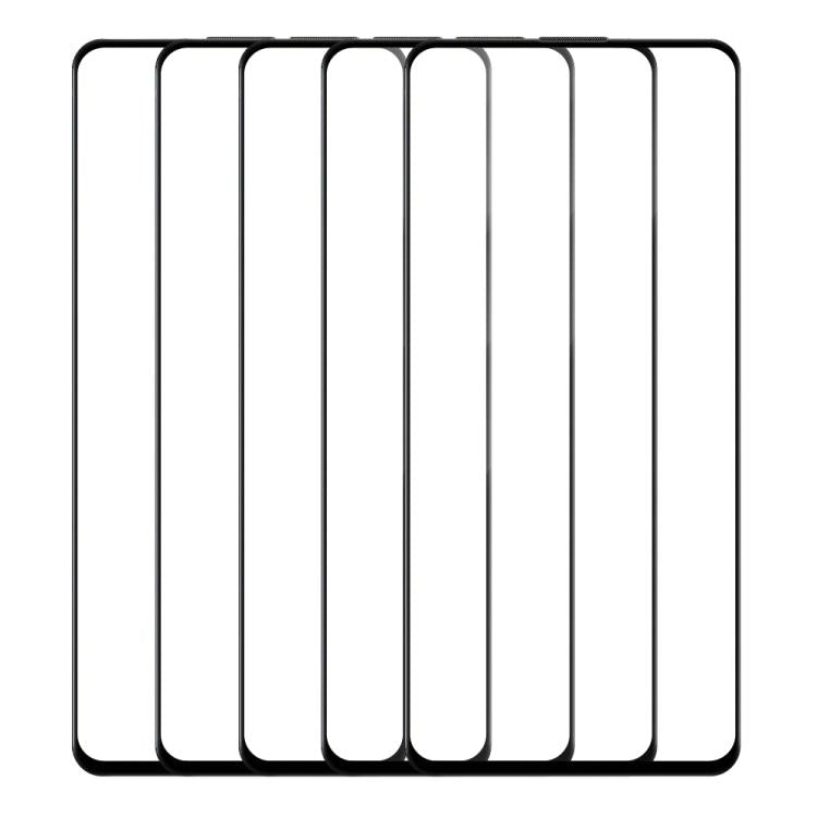 For Galaxy A51 5G / 4G 5pcs / Pack Do As You Wish Silk Screen Printed HD Tempered Glass Film - Black