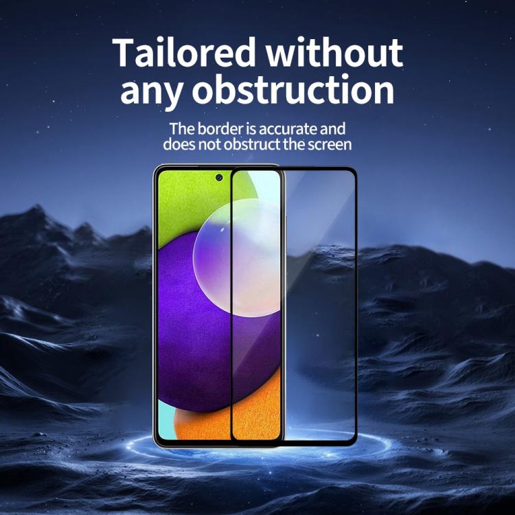 For Galaxy A52 5G / 4G 5pcs / Pack Do As You Wish Silk Screen Printed HD Tempered Glass Film - Black
