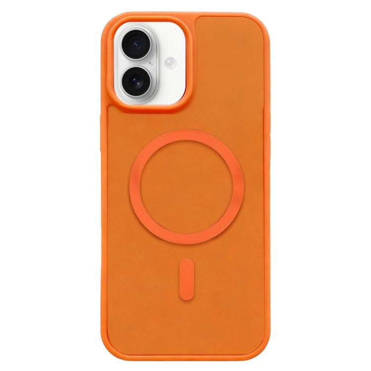 For iPhone 17 Frosted Skin Feel MagSafe Phone Case - Orange