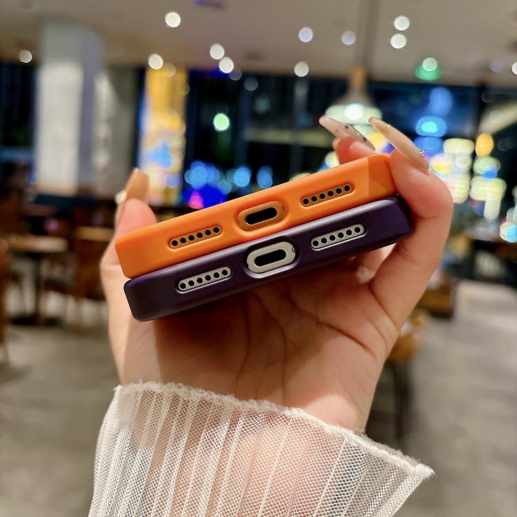 For iPhone 17 Pro Max Frosted Skin Feel MagSafe Phone Case - Orange