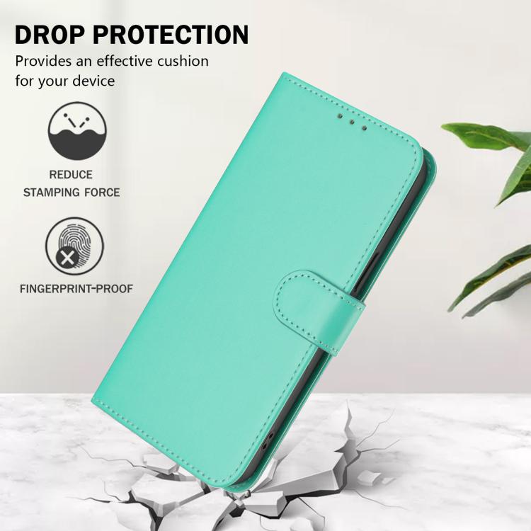 For Fairphone 5 Skin Feel Solid Color Leather Phone Case with Lanyard