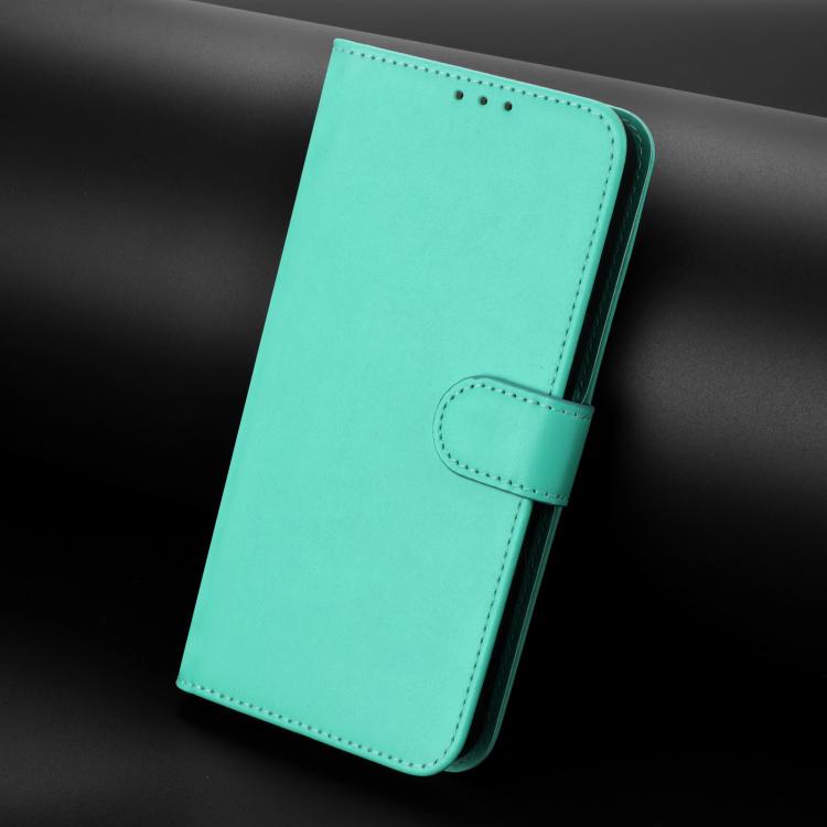 For Fairphone 5 Skin Feel Solid Color Leather Phone Case with Lanyard