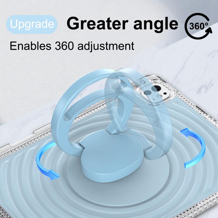 For iPad Pro 11 2025 / 2024 Wave Texture Rotating Holder Tablet Case with Pen Slot
