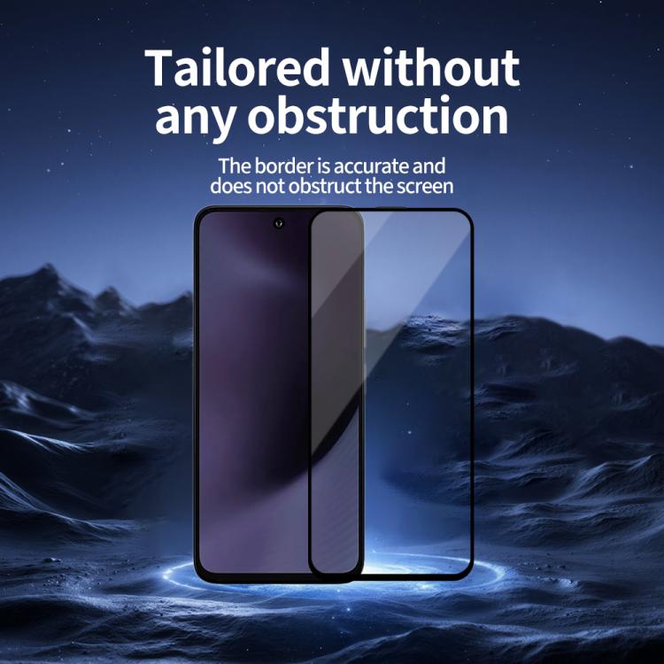 For Xiaomi Poco M6 Plus 5G Do As You Wish Silk Screen Printed HD Tempered Glass Film - Black