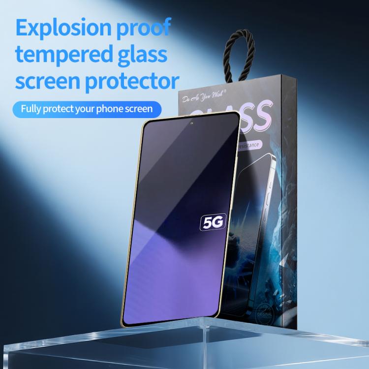 For Xiaomi Poco X6 Neo Do As You Wish Silk Screen Printed HD Tempered Glass Film - Black
