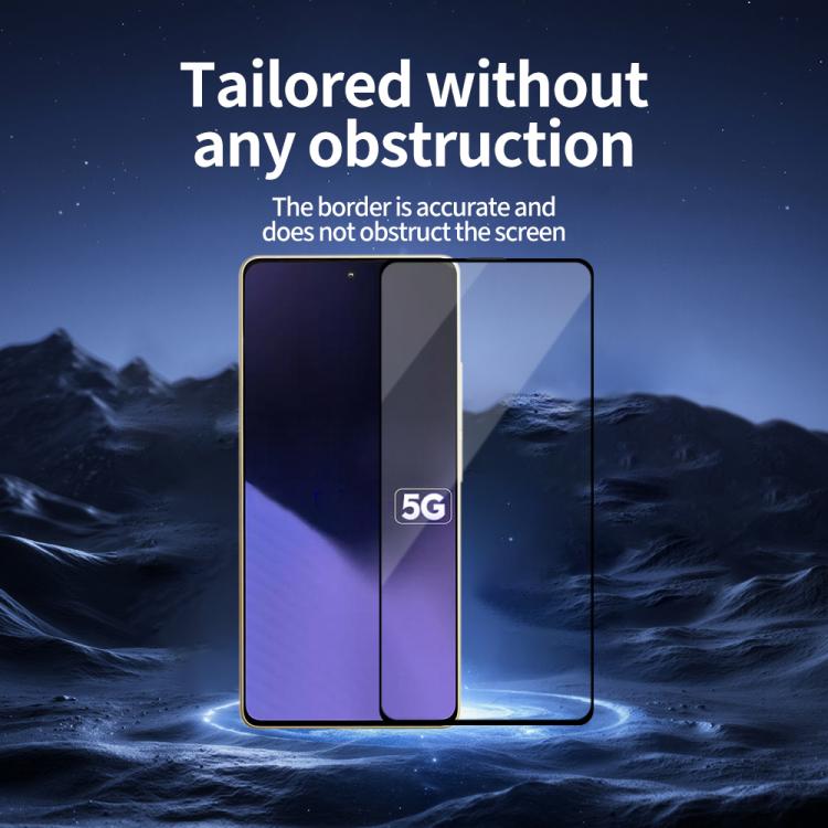 For Xiaomi Poco X6 Neo Do As You Wish Silk Screen Printed HD Tempered Glass Film - Black