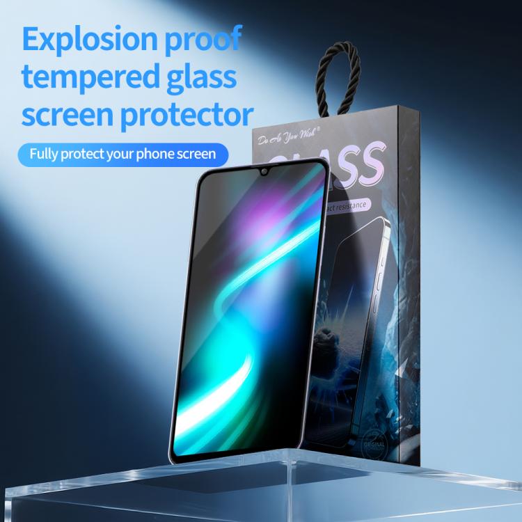 For Xiaomi Poco M6 5G Do As You Wish Silk Screen Printed HD Tempered Glass Film - Black