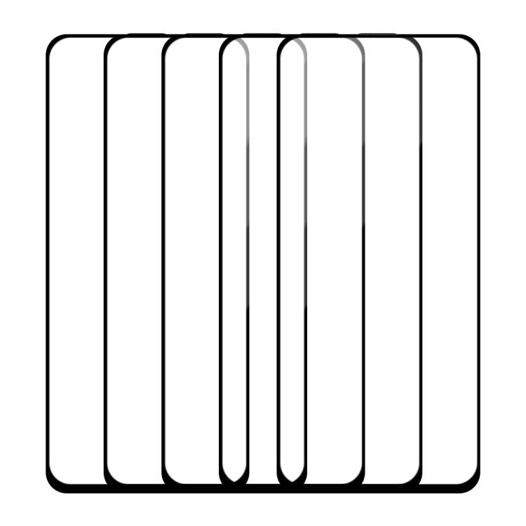 For Xiaomi Poco M6 4G 5pcs / Pack Do As You Wish Silk Screen Printed HD Tempered Glass Film - Black