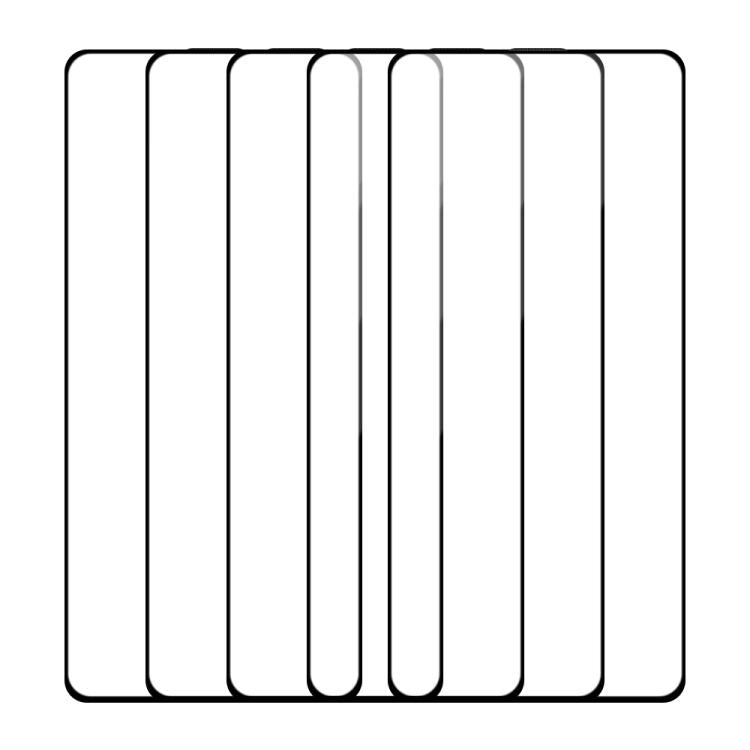For Xiaomi Poco M6 Pro 4G 5pcs / Pack Do As You Wish Silk Screen Printed HD Tempered Glass Film - Black