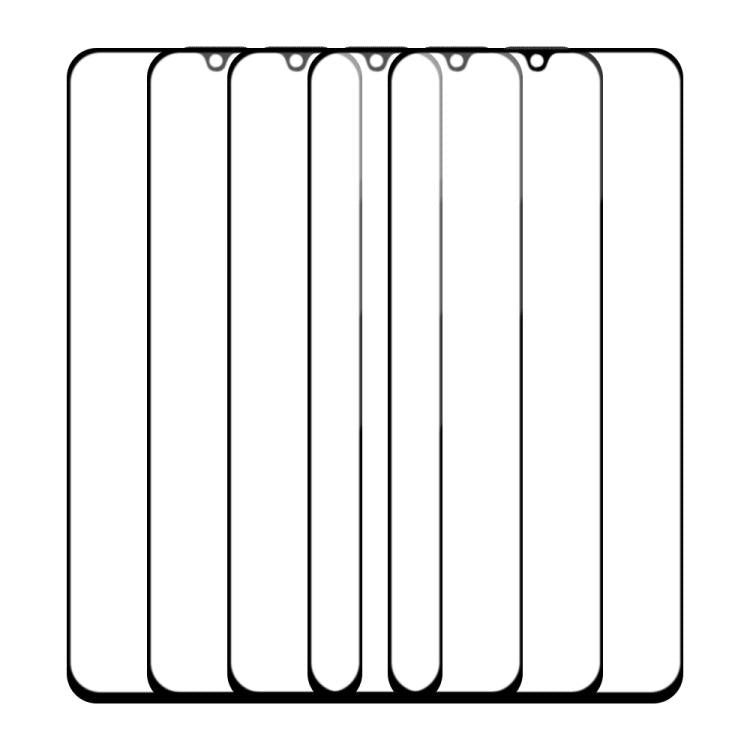 For Xiaomi Poco M6 5G 5pcs / Pack Do As You Wish Silk Screen Printed HD Tempered Glass Film - Black