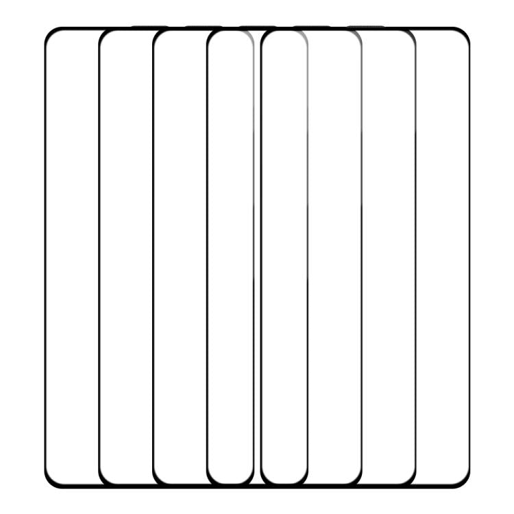 For Xiaomi Poco X6 Pro 5pcs / Pack Do As You Wish Silk Screen Printed HD Tempered Glass Film - Black