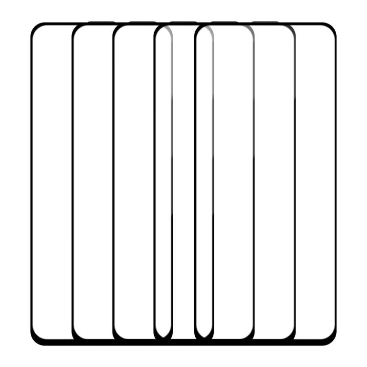 For Xiaomi Poco M6 Pro 5G 5pcs / Pack Do As You Wish Silk Screen Printed HD Tempered Glass Film - Black