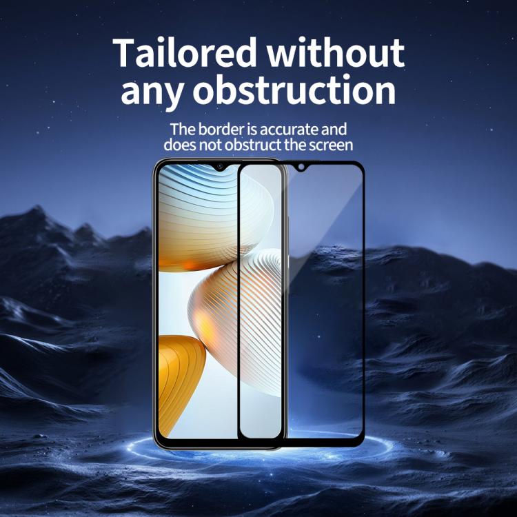 For Xiaomi Poco M4 5G 5pcs / Pack Do As You Wish Silk Screen Printed HD Tempered Glass Film - Black