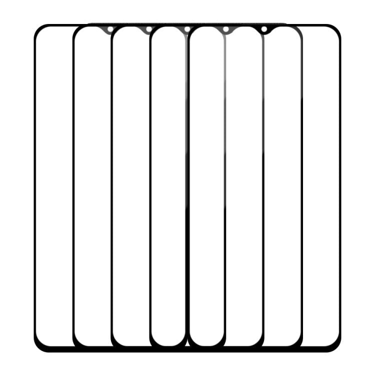 For Xiaomi Poco M4 5G India 5pcs / Pack Do As You Wish Silk Screen Printed HD Tempered Glass Film - Black