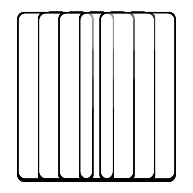 For Xiaomi Poco M4 Pro 5G 5pcs / Pack Do As You Wish Silk Screen Printed HD Tempered Glass Film - Black