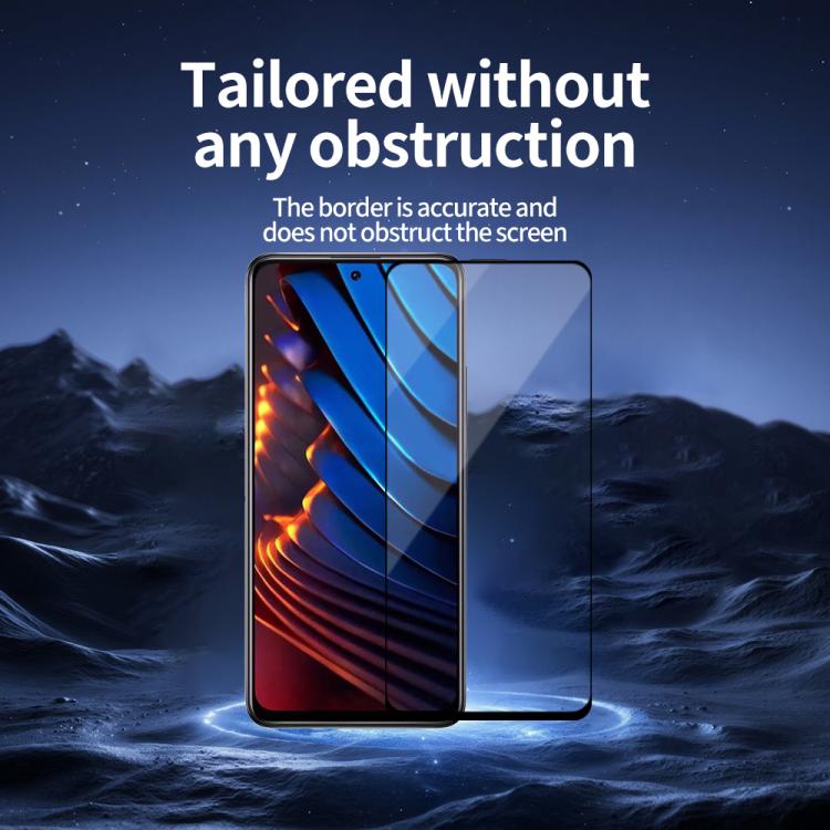 For Xiaomi Poco X3 GT 5pcs / Pack Do As You Wish Silk Screen Printed HD Tempered Glass Film - Black
