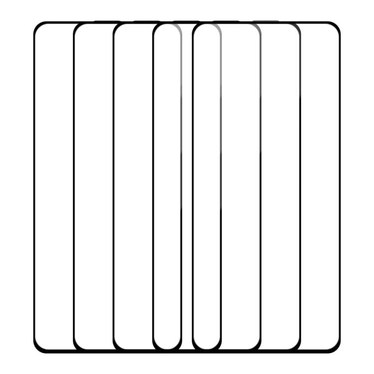 For Xiaomi Poco X3 Pro 5pcs / Pack Do As You Wish Silk Screen Printed HD Tempered Glass Film - Black