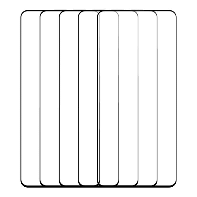 For Xiaomi Poco F5 Pro 5pcs / Pack Do As You Wish Silk Screen Printed HD Tempered Glass Film - Black