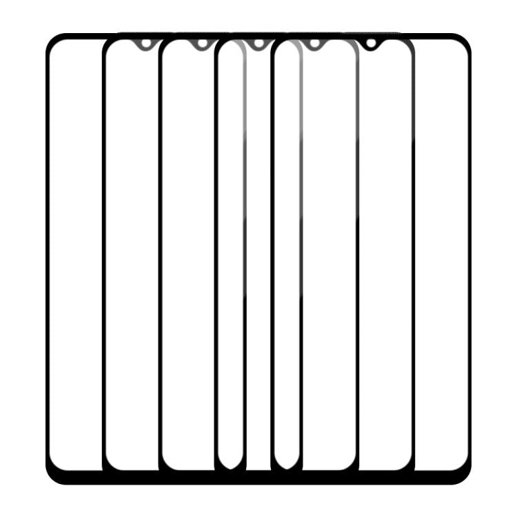 For Xiaomi Poco C31 5pcs / Pack Do As You Wish Silk Screen Printed HD Tempered Glass Film - Black