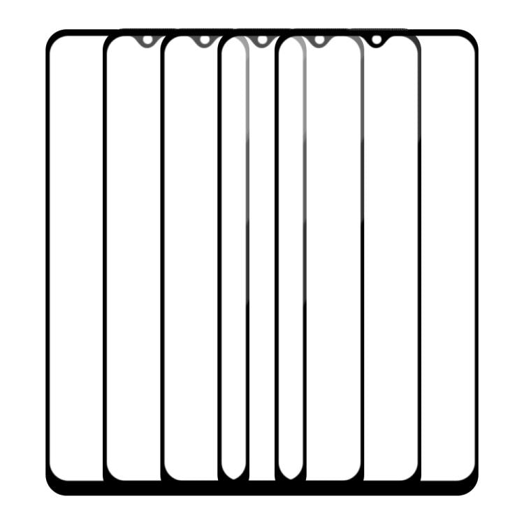 For Xiaomi Poco C40 5pcs / Pack Do As You Wish Silk Screen Printed HD Tempered Glass Film - Black