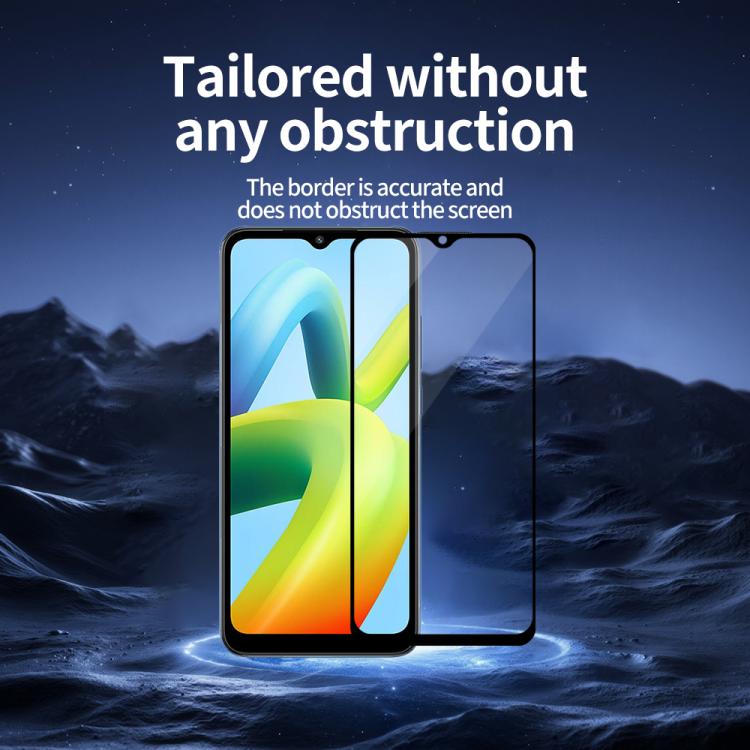 For Xiaomi Poco C50 5pcs / Pack Do As You Wish Silk Screen Printed HD Tempered Glass Film - Black