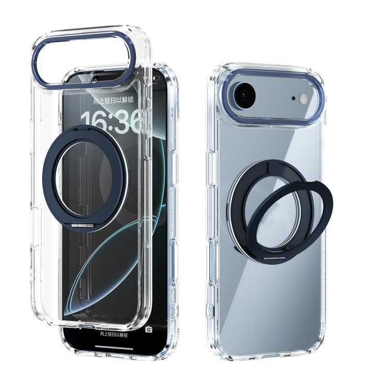 For iPhone Air ABEEL MagSafe Q-LUCK Pivot Bracket Transparent Phone Case