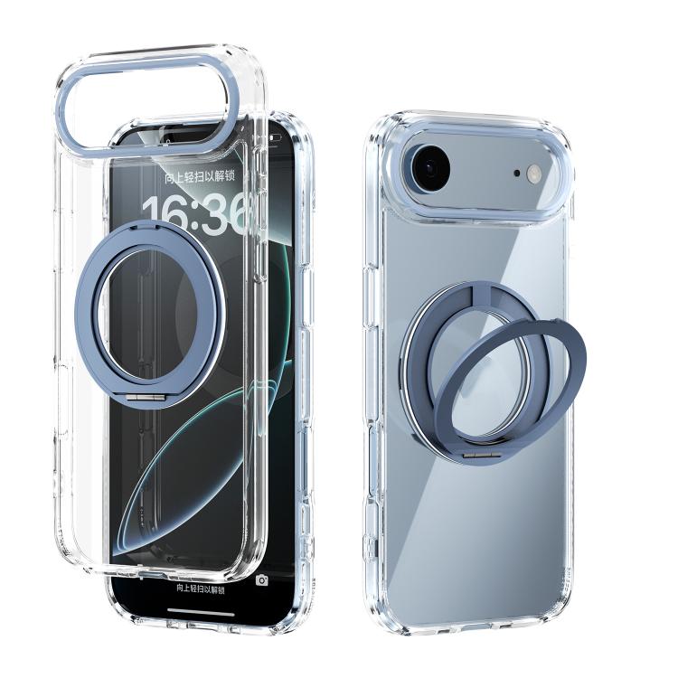 For iPhone Air ABEEL MagSafe Q-LUCK Pivot Bracket Transparent Phone Case