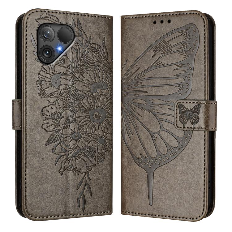 For Fairphone 5 Embossed Butterfly Leather Phone Case