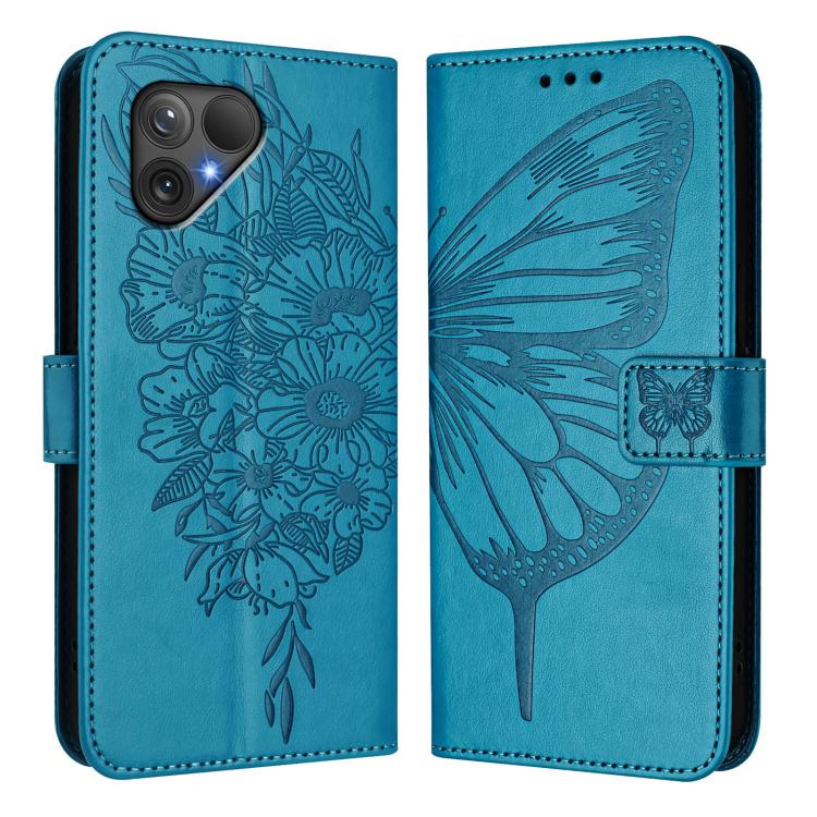 For Fairphone 5 Embossed Butterfly Leather Phone Case