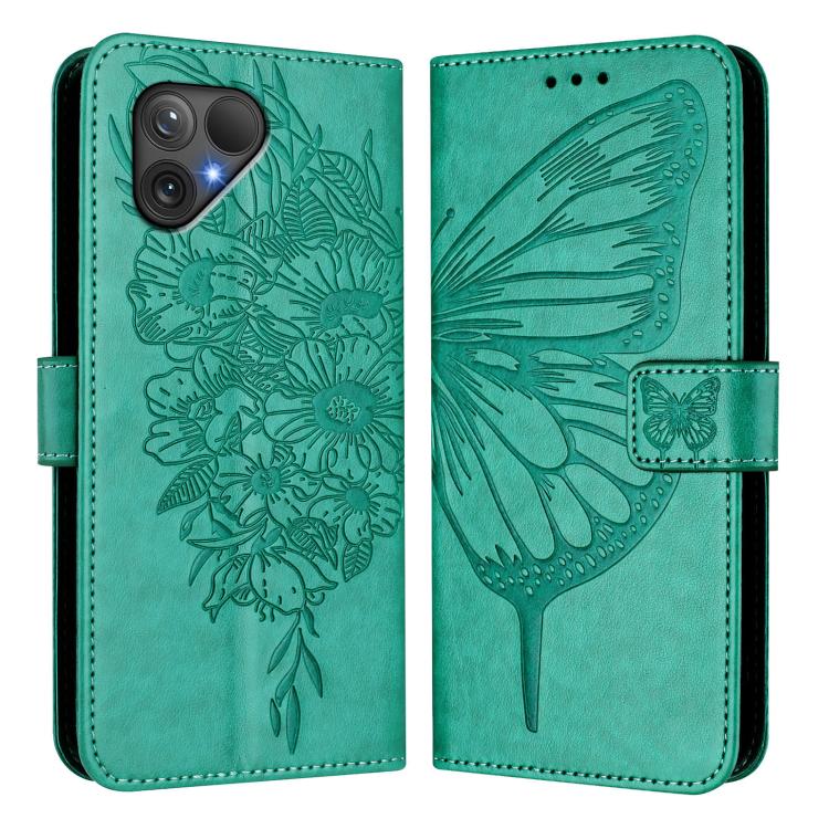 For Fairphone 5 Embossed Butterfly Leather Phone Case