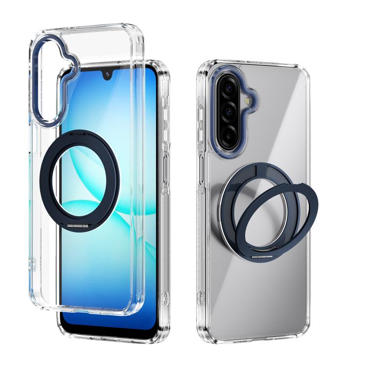 For Samsung Galaxy A17 5G / 4G ABEEL MagSafe Q-LUCK Pivot Bracket Transparent Phone Case
