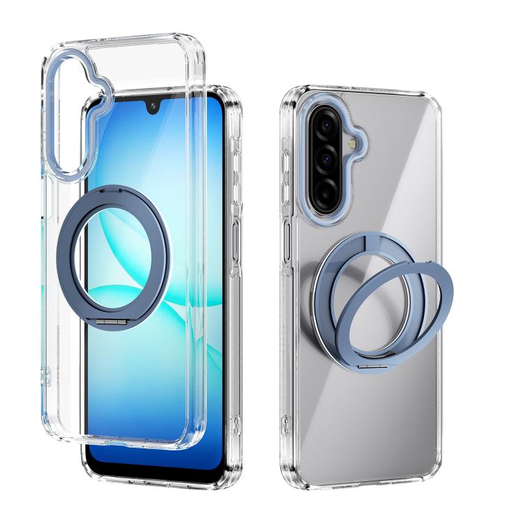 For Samsung Galaxy A17 5G / 4G ABEEL MagSafe Q-LUCK Pivot Bracket Transparent Phone Case