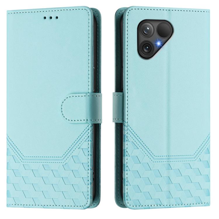 For Fairphone 5 Honeycomb Embossing RFID Leather Phone Case