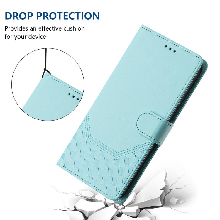 For Fairphone 5 Honeycomb Embossing RFID Leather Phone Case