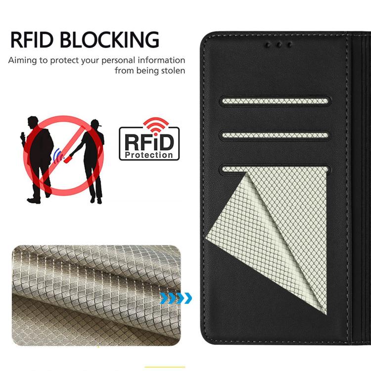 For Fairphone 5 Honeycomb Embossing RFID Leather Phone Case