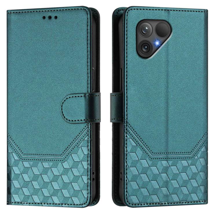 For Fairphone 5 Honeycomb Embossing RFID Leather Phone Case