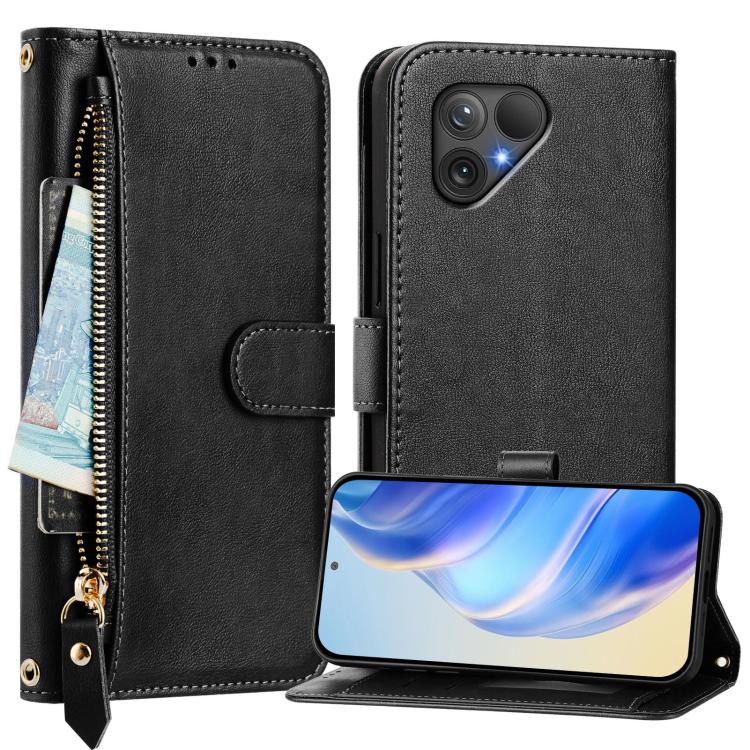 For Fairphone 5 Multi-Card Slots Zipper Wallet Leather Phone Case