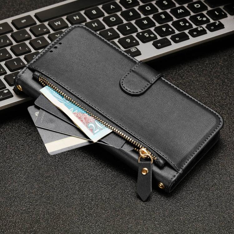 For Fairphone 5 Multi-Card Slots Zipper Wallet Leather Phone Case