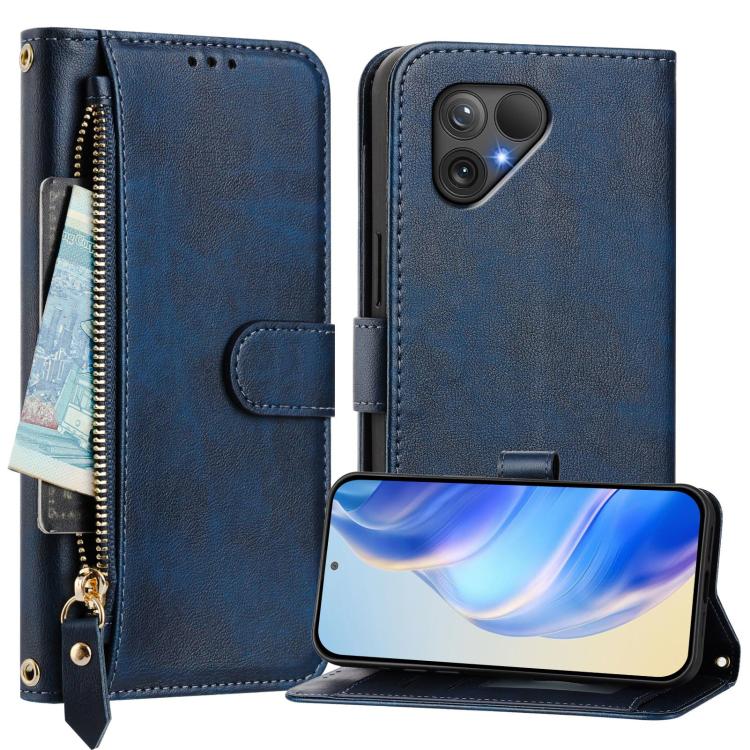 For Fairphone 5 Multi-Card Slots Zipper Wallet Leather Phone Case
