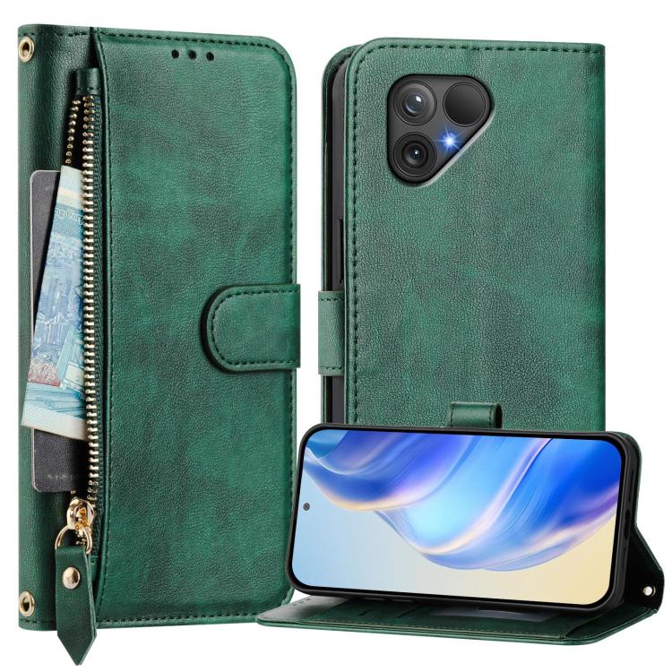 For Fairphone 5 Multi-Card Slots Zipper Wallet Leather Phone Case