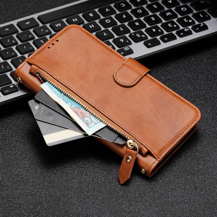For Fairphone 5 Multi-Card Slots Zipper Wallet Leather Phone Case
