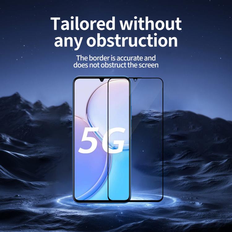 For Wiko Hi Enjoy 60s 5pcs / Pack Do As You Wish Silk Screen Printed HD Tempered Glass Film - Black