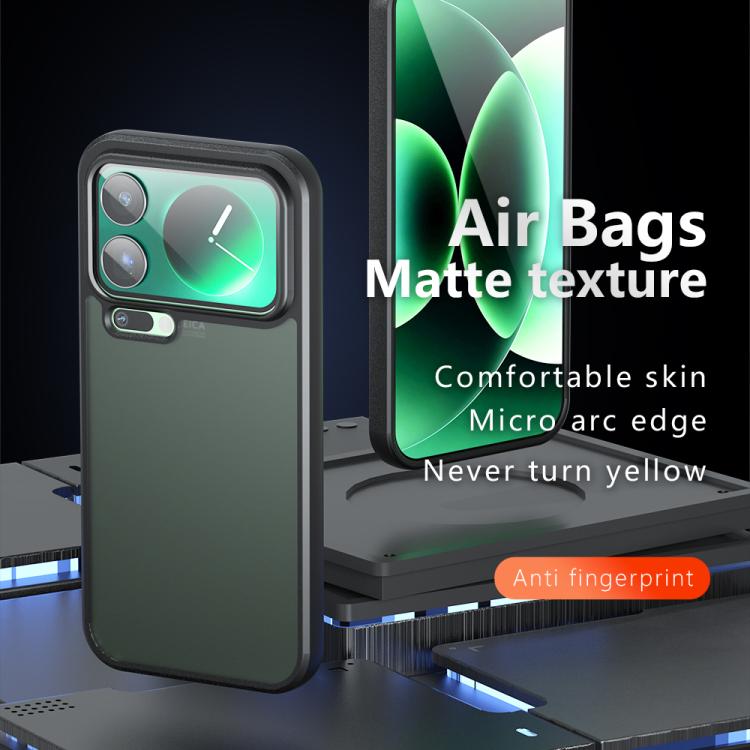 For Xiaomi 17 Pro Max Armor Big Pore PC Hybrid TPU Phone Case - Transparent