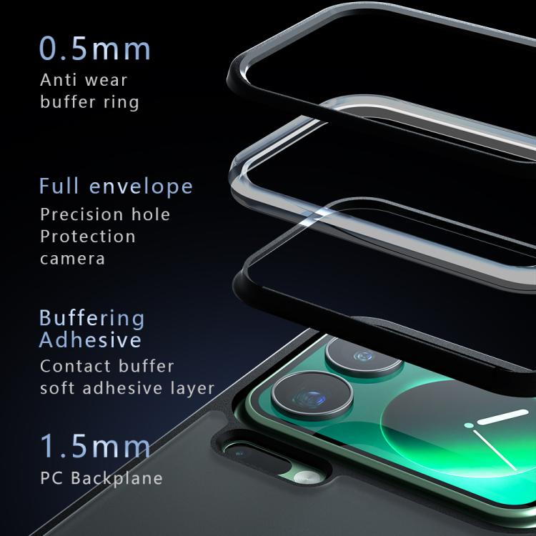 For Xiaomi 17 Pro Max Armor Big Pore PC Hybrid TPU Phone Case - Transparent