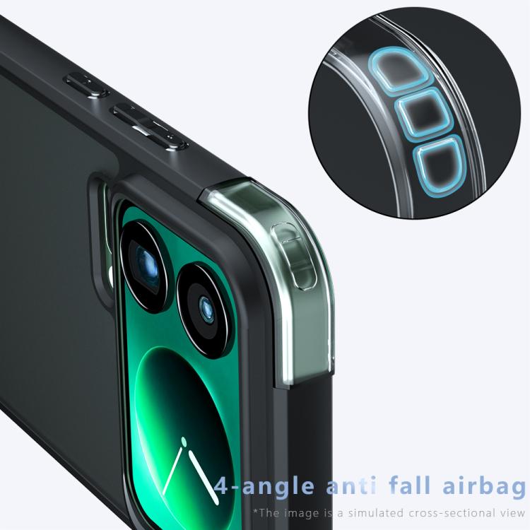 For Xiaomi 17 Pro Max Armor Big Pore PC Hybrid TPU Phone Case - Transparent